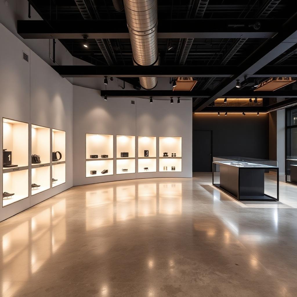 Schlüsselfertiger Innenausbau eines Showrooms